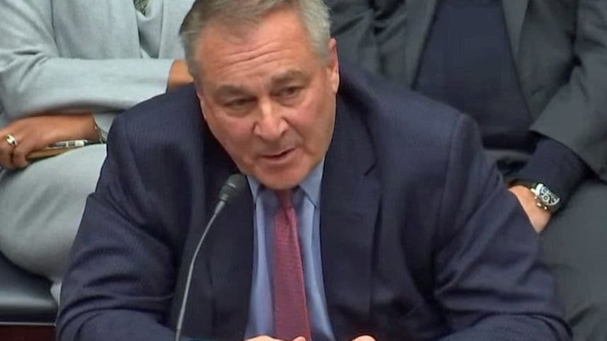 FTX CEO John Ray III testifies in the U.S. House Financial Services Committee about the company's collapse. (U.S. House Financial Services Committee)