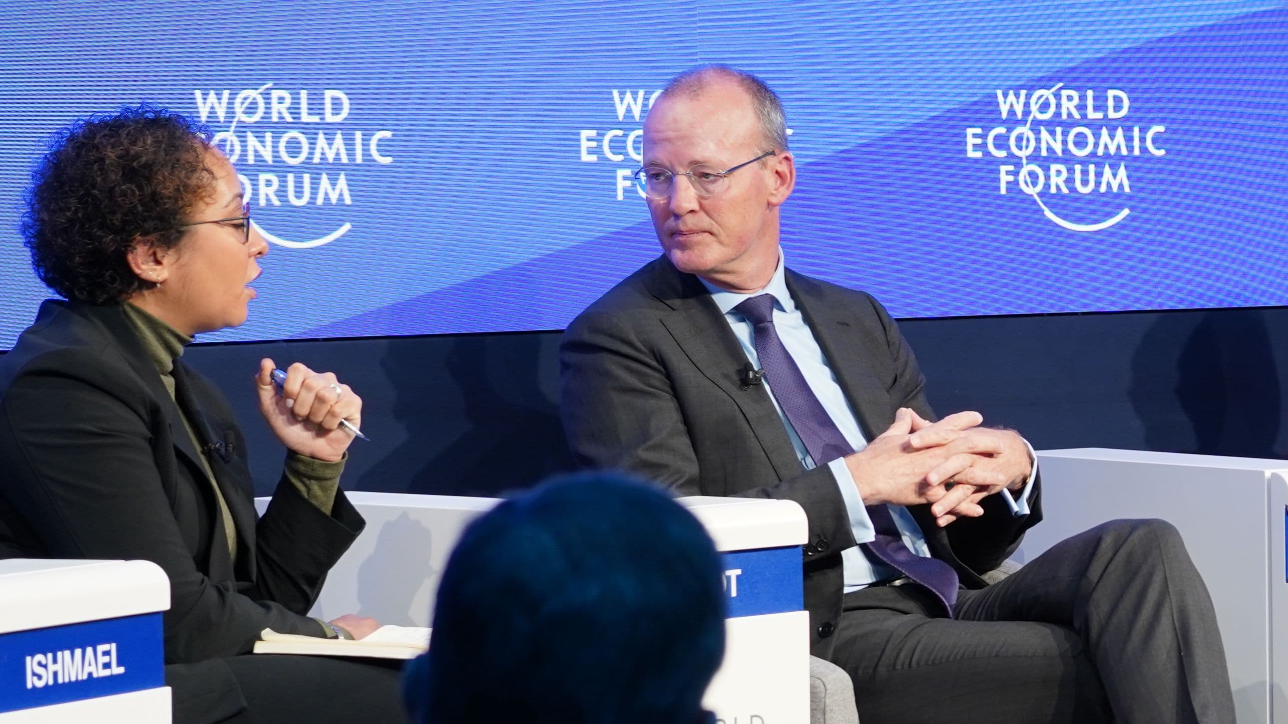 16:9 crop Regulators and crypto CEOs spoke on a panel at the World Economic Forum's annual meeting on Thursday. (Nikhilesh De/CoinDesk)