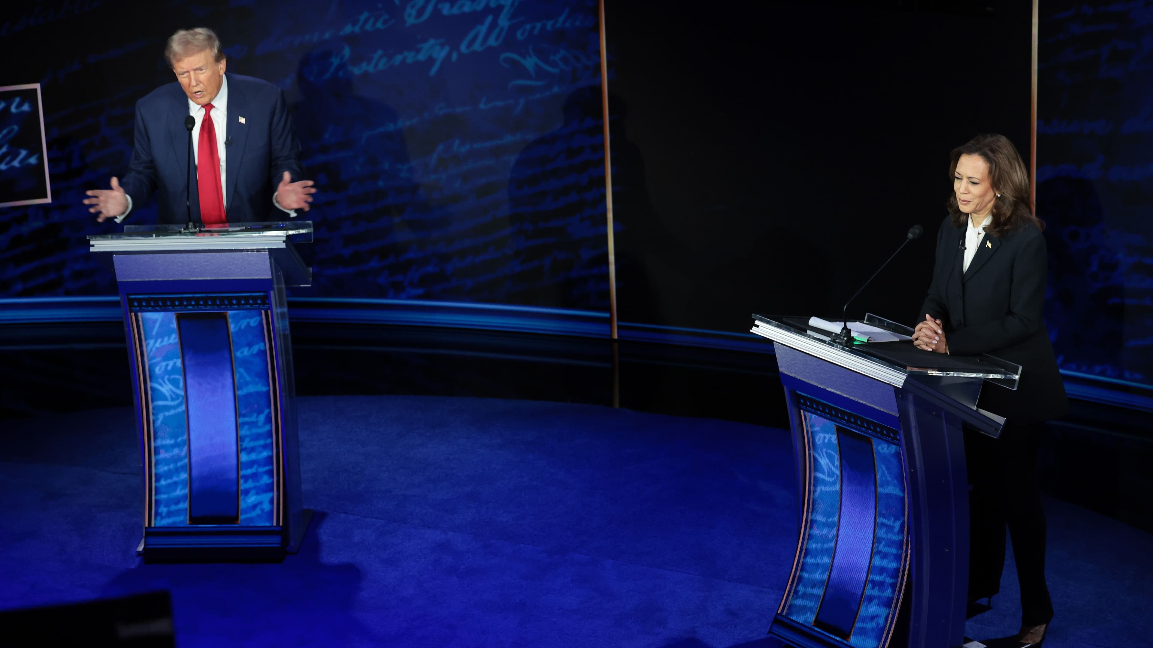 ABC News Hosts Presidential Debate Between Donald Trump And VP Kamala Harris At The National Constitution Center In Philadelphia