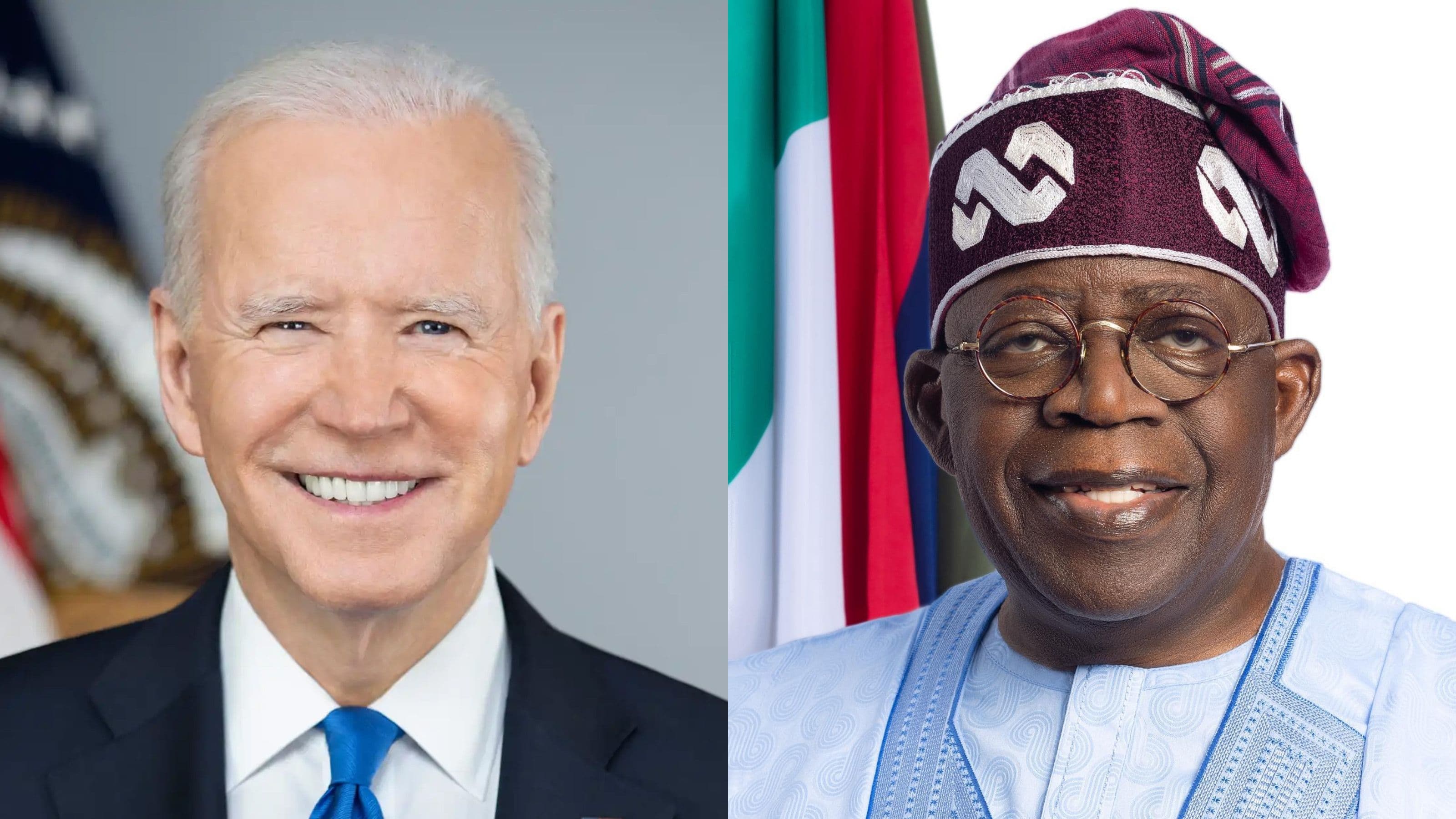 U.S. President Joe Biden and Nigerian President Bola Tinubu