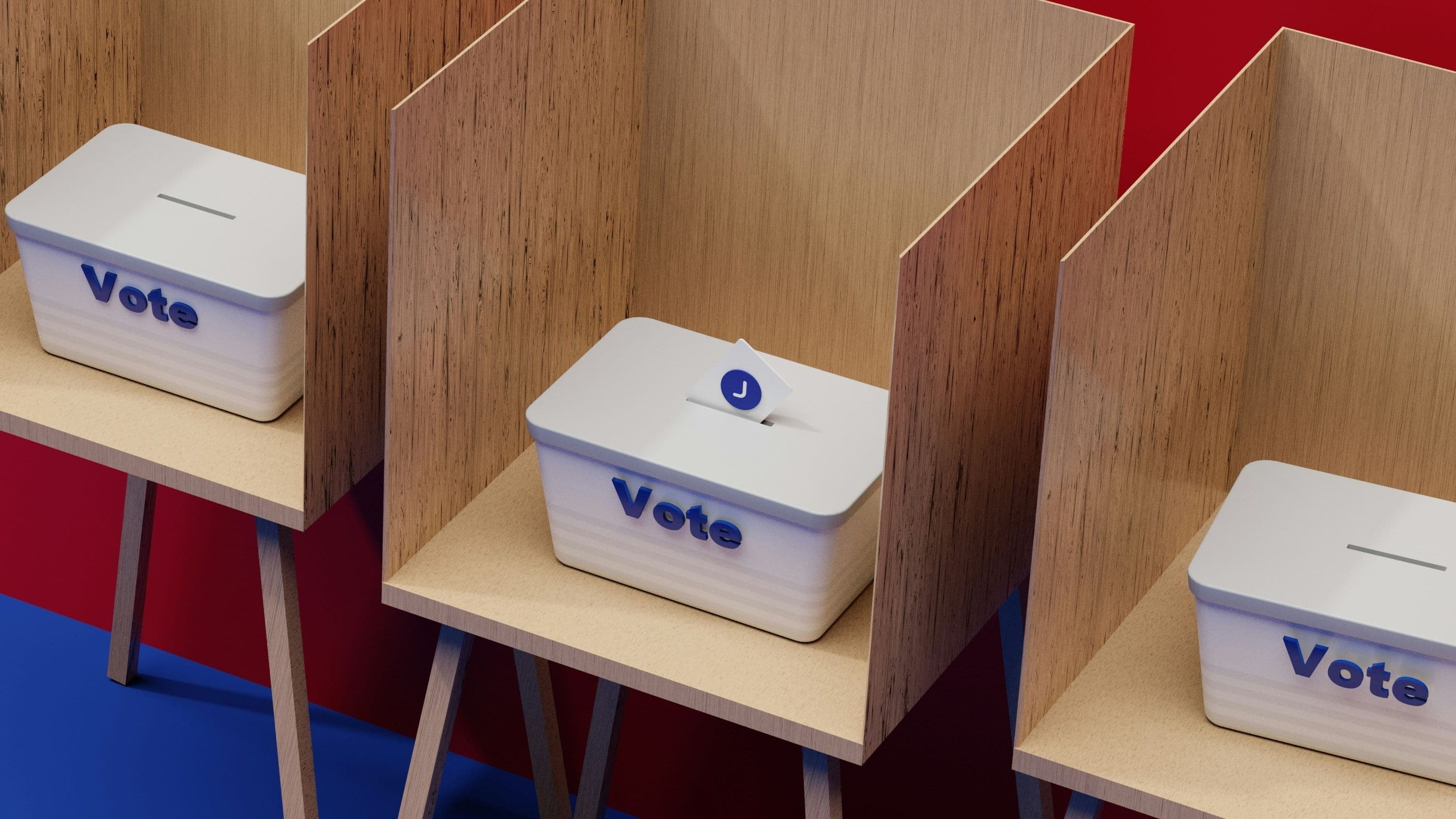 16:9 Voting booths (Philip Oroni / Unsplash)