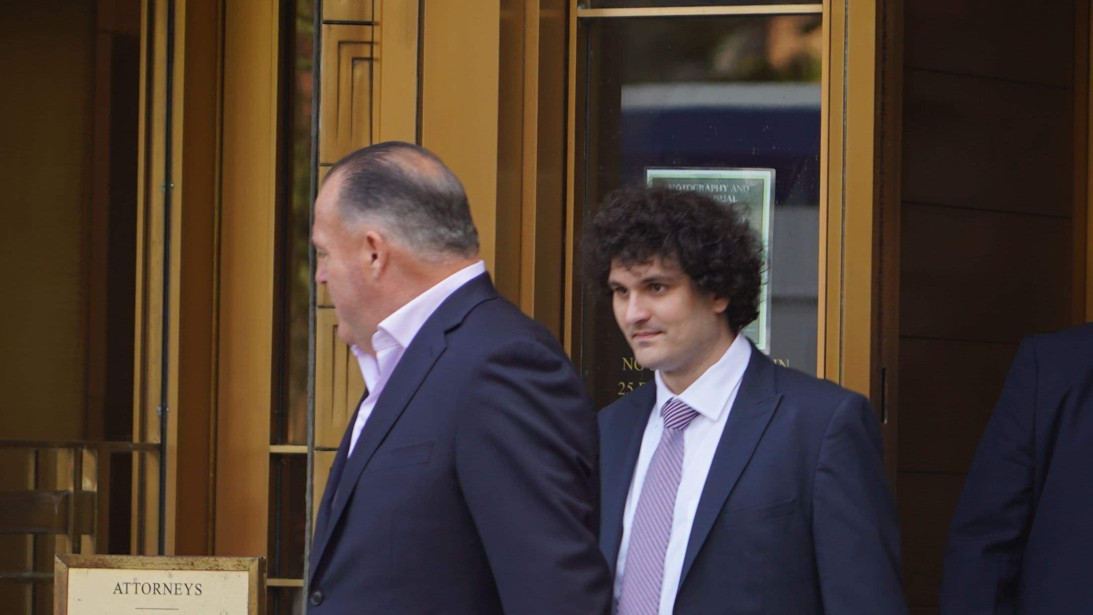 Sam Bankman-Fried outside court in July 2023. (Nikhilesh De/CoinDesk)