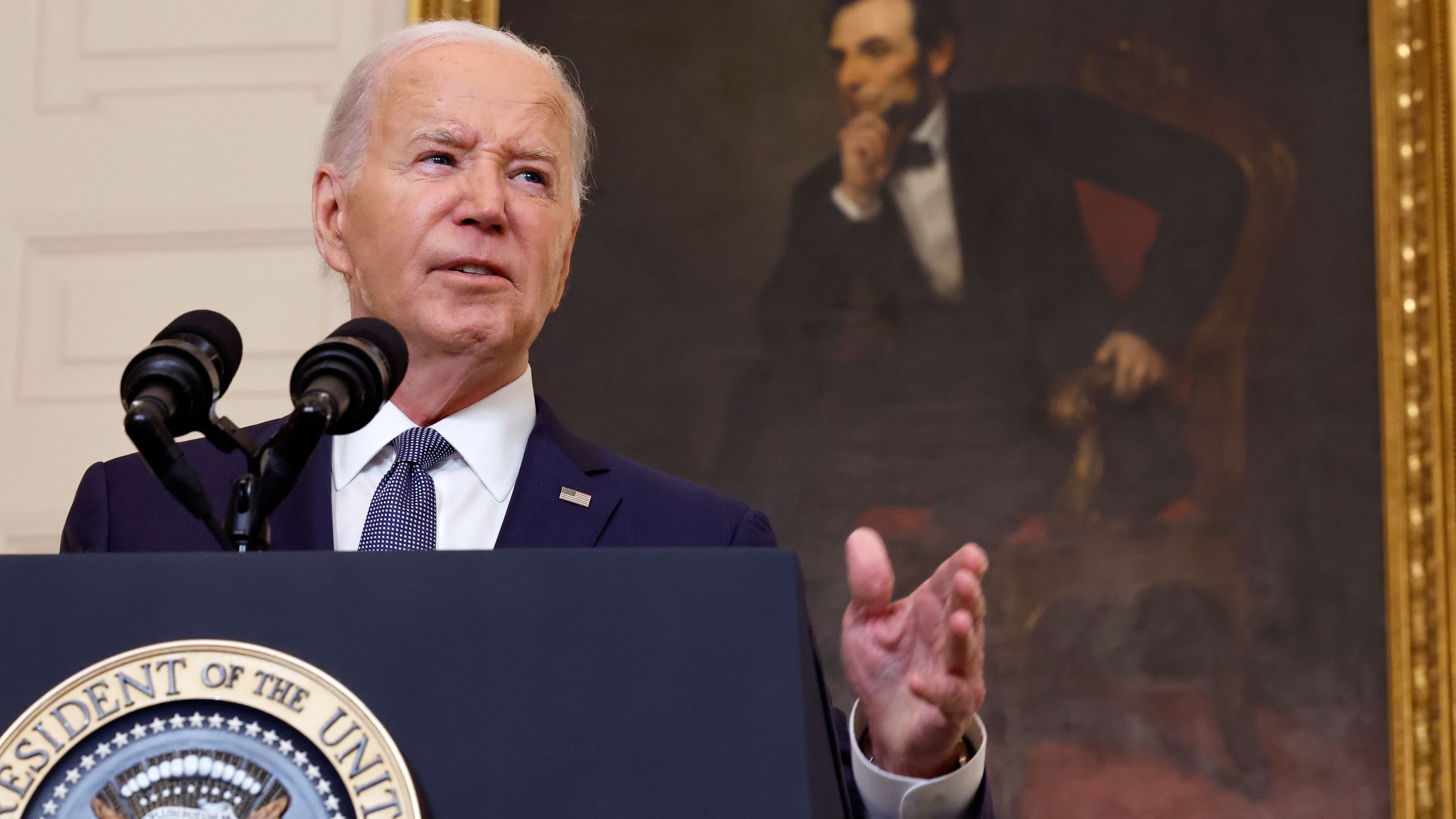 President Biden Delivers Remarks On The Middle East From The White House