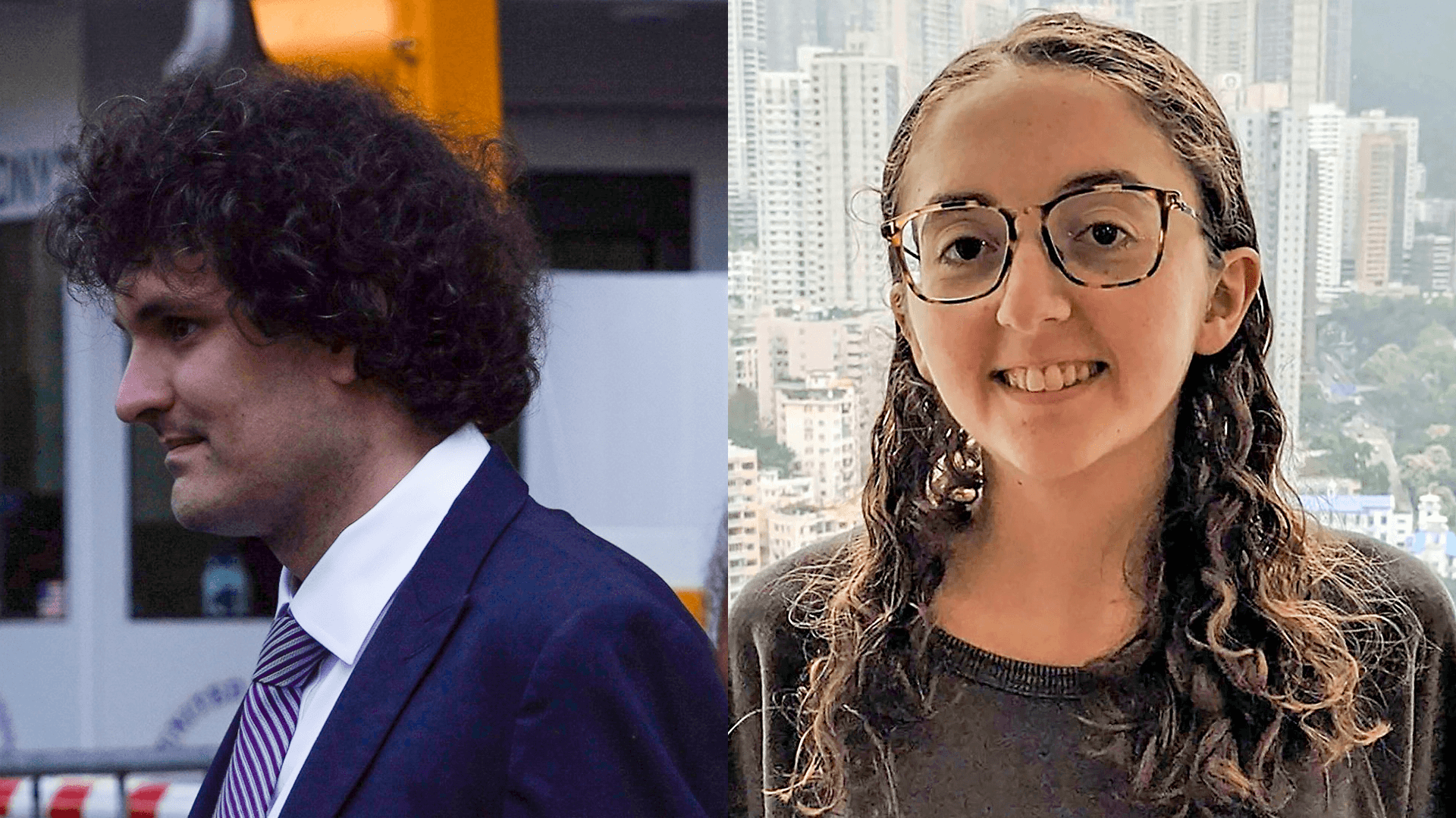 Sam Bankman-Fried (left) and Caroline Ellison (CoinDesk archives, @carolinecapital, modified by CoinDesk)