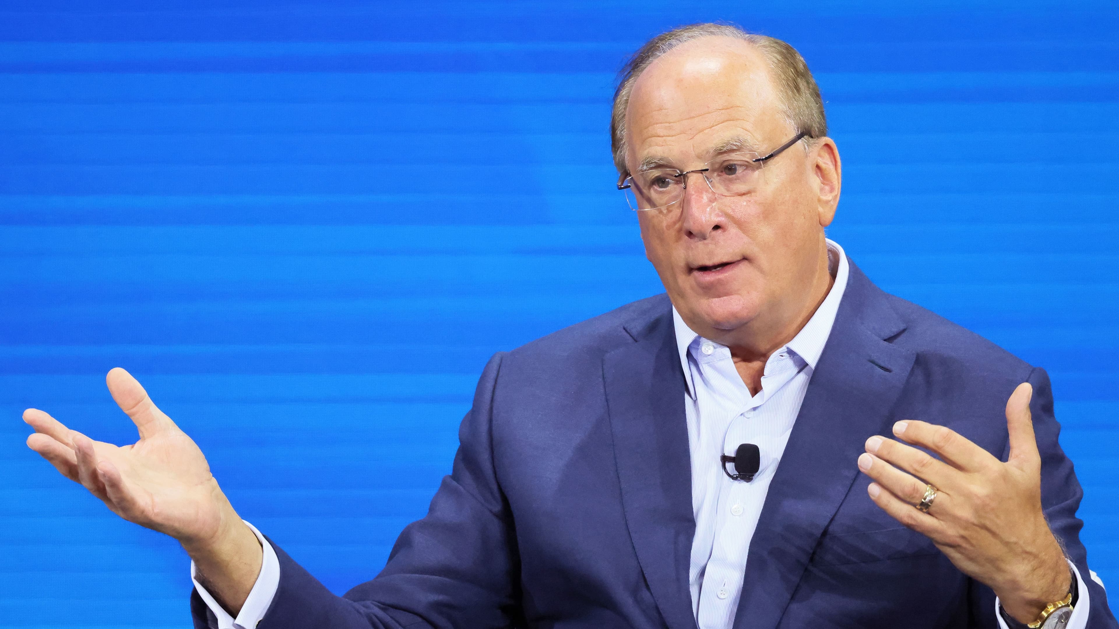 BlackRock CEO Larry Fink (Michael M. Santiago/Getty Images)