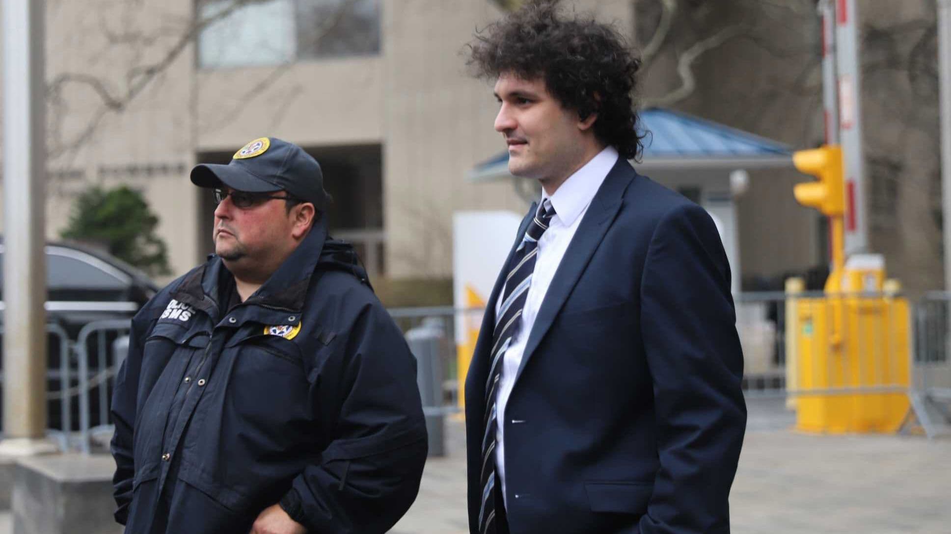 Sam Bankman-Fried outside court on February 9, 2023 (Liz Napolitano/CoinDesk)