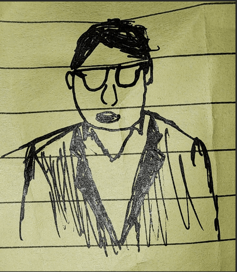 Sketch of Can Sun, former general counsel for FTX (Nik De/CoinDesk)