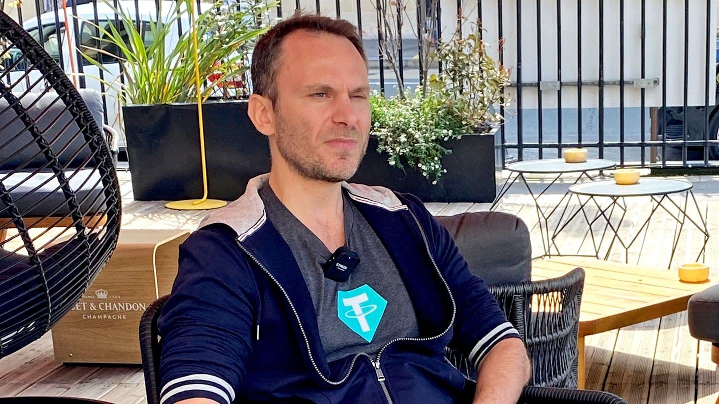 16:9crop: Tether CTO Paolo Ardoino at Paris Blockchain Week on April 14, 2022. (Bitfinex)