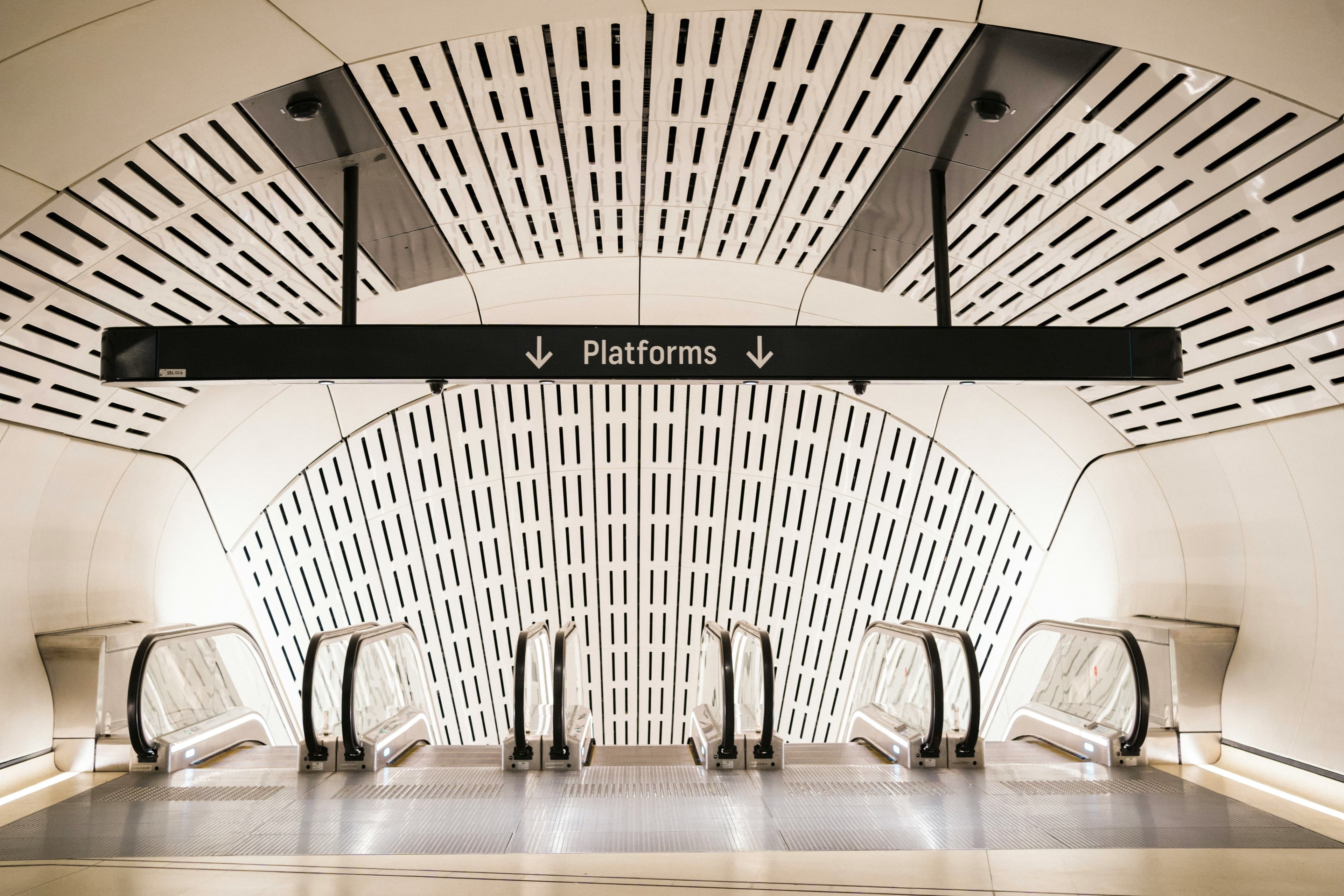 Platform at train station