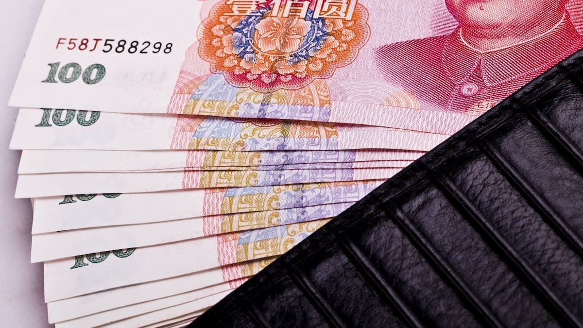 Chinese currency yuan (Shutterstock)