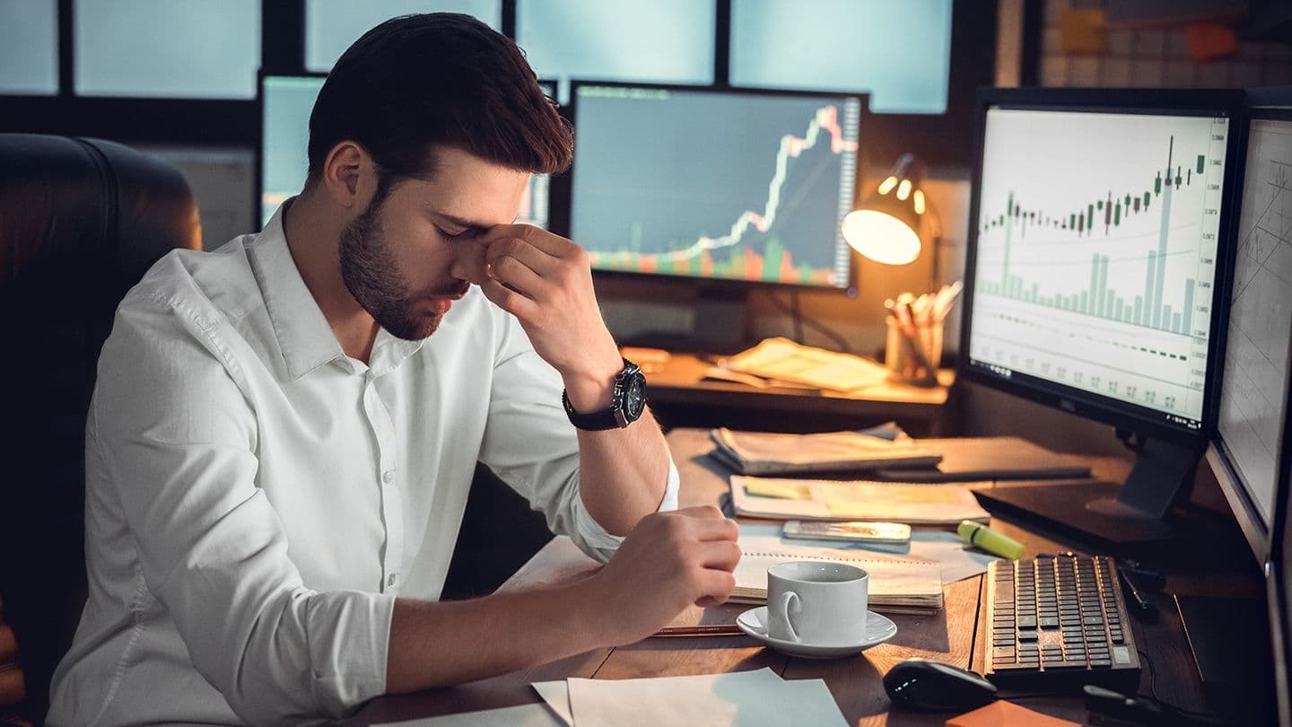 (16:9 CROP): Frustrated trader (Getty Images)