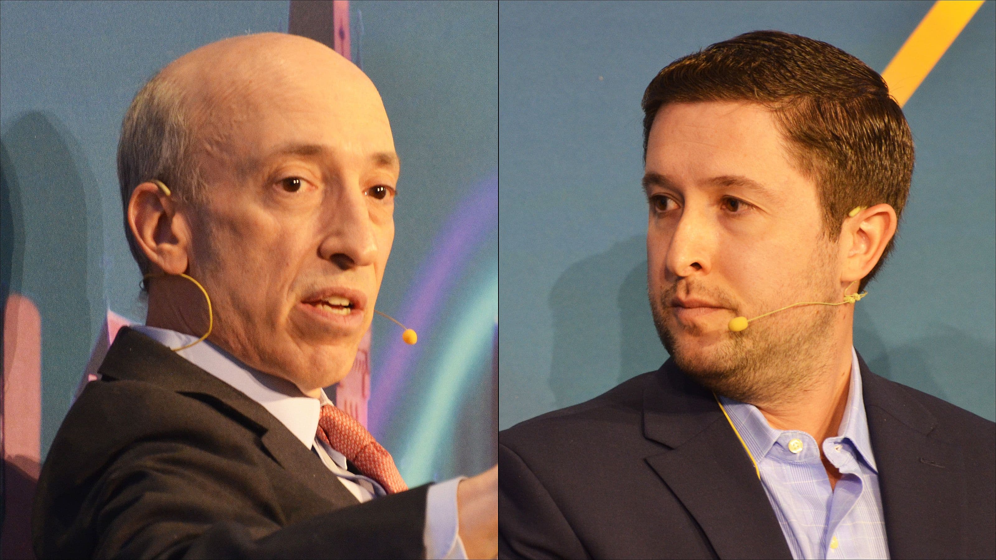 U.S. Securities and Exchange Commission Chair Gary Gensler and Grayscale Investments CEO Michael Sonnenshein