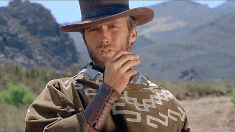 CROP 16 9 Still from Sergio Leone's 1965 classic spaghetti western "For a Few Dollars More," where Clint Eastwood plays an antihero character with an unorthodox sense of justice. (Wikimedia Commons)