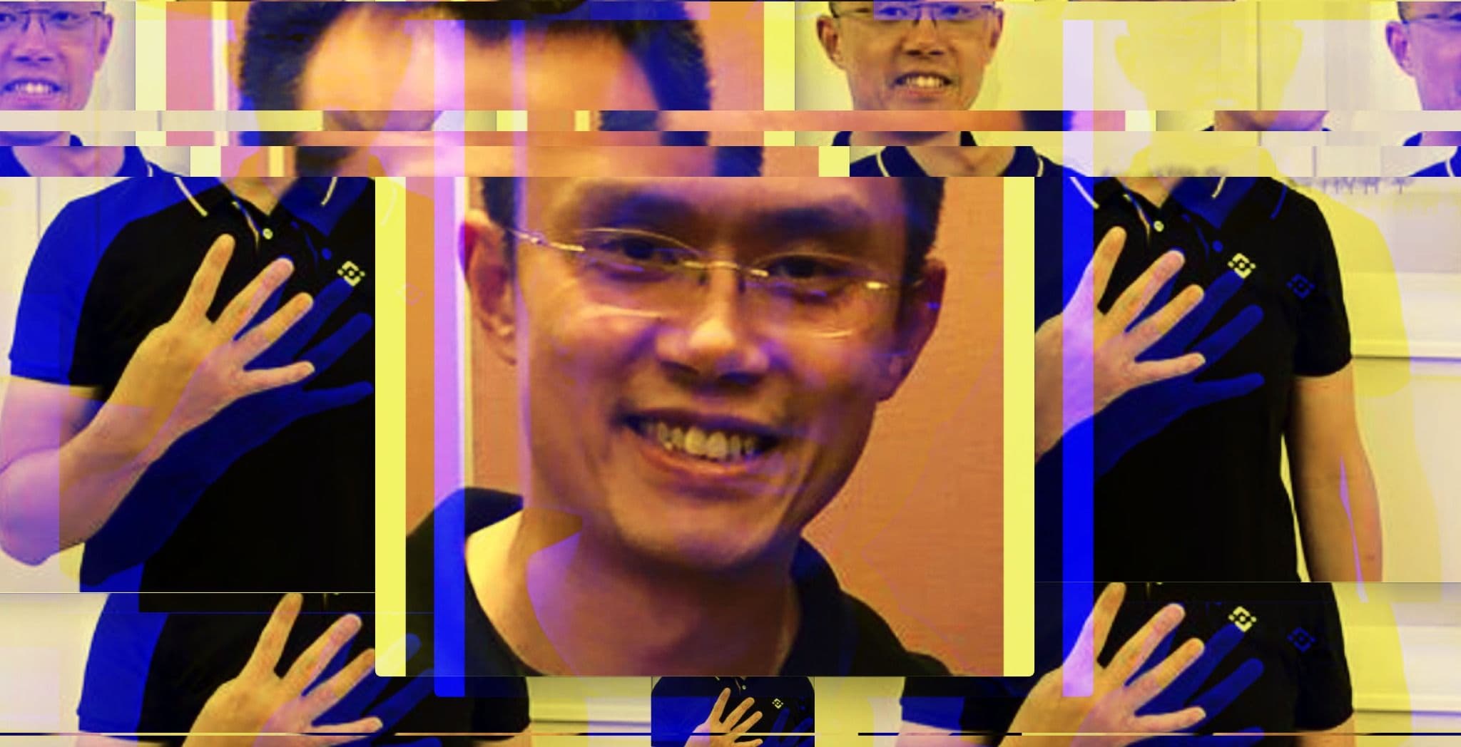 16:9 Binance, CZ, Changpeng Zhao (Photos from Smorshedi/Wikimedia Commons and CoinDesk/Flickr, modified by CoinDesk)