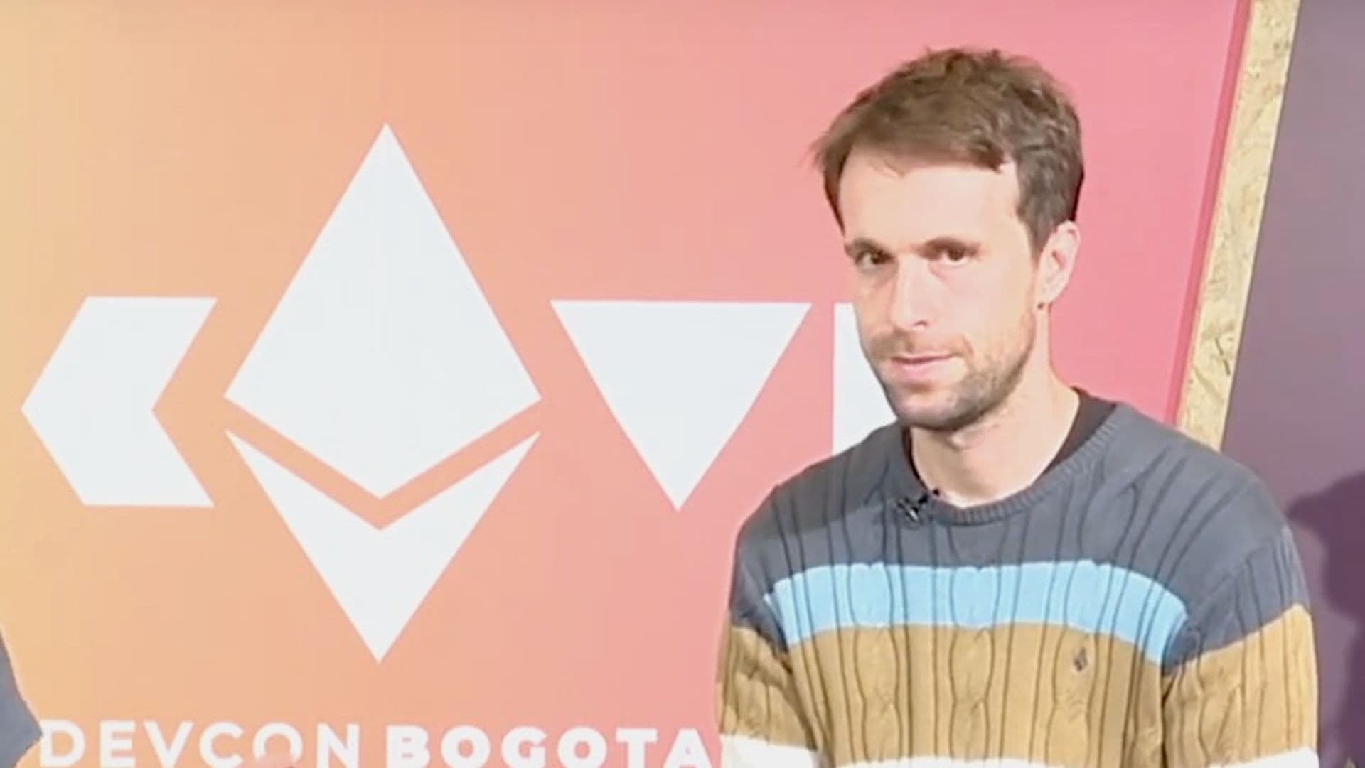 Screenshot from Justin Drake appearance at the Ethereum conference Devcoin in 2022. (Devcon/YouTube)