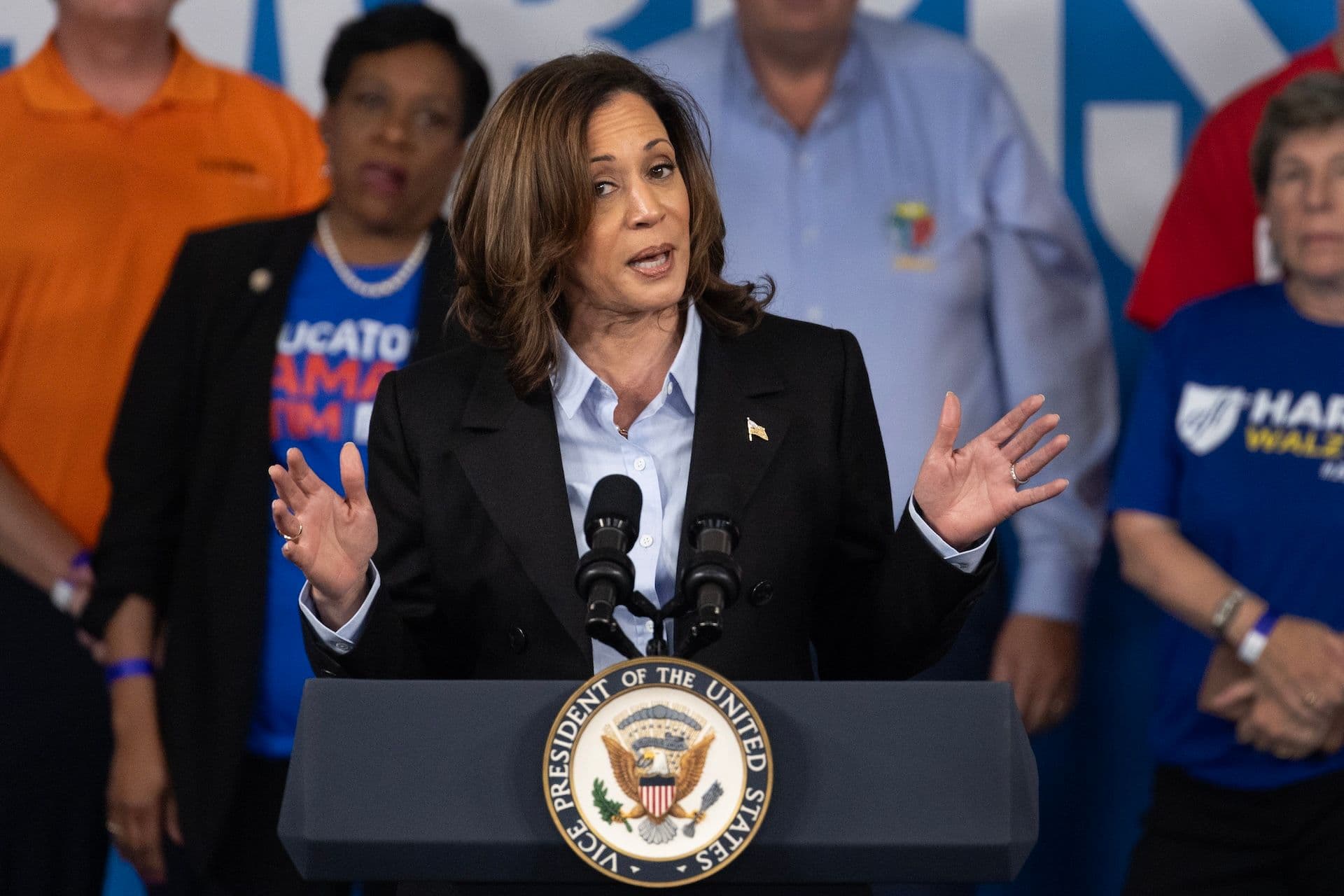 Kamala Harris Campaigns In Detroit On Labor Day