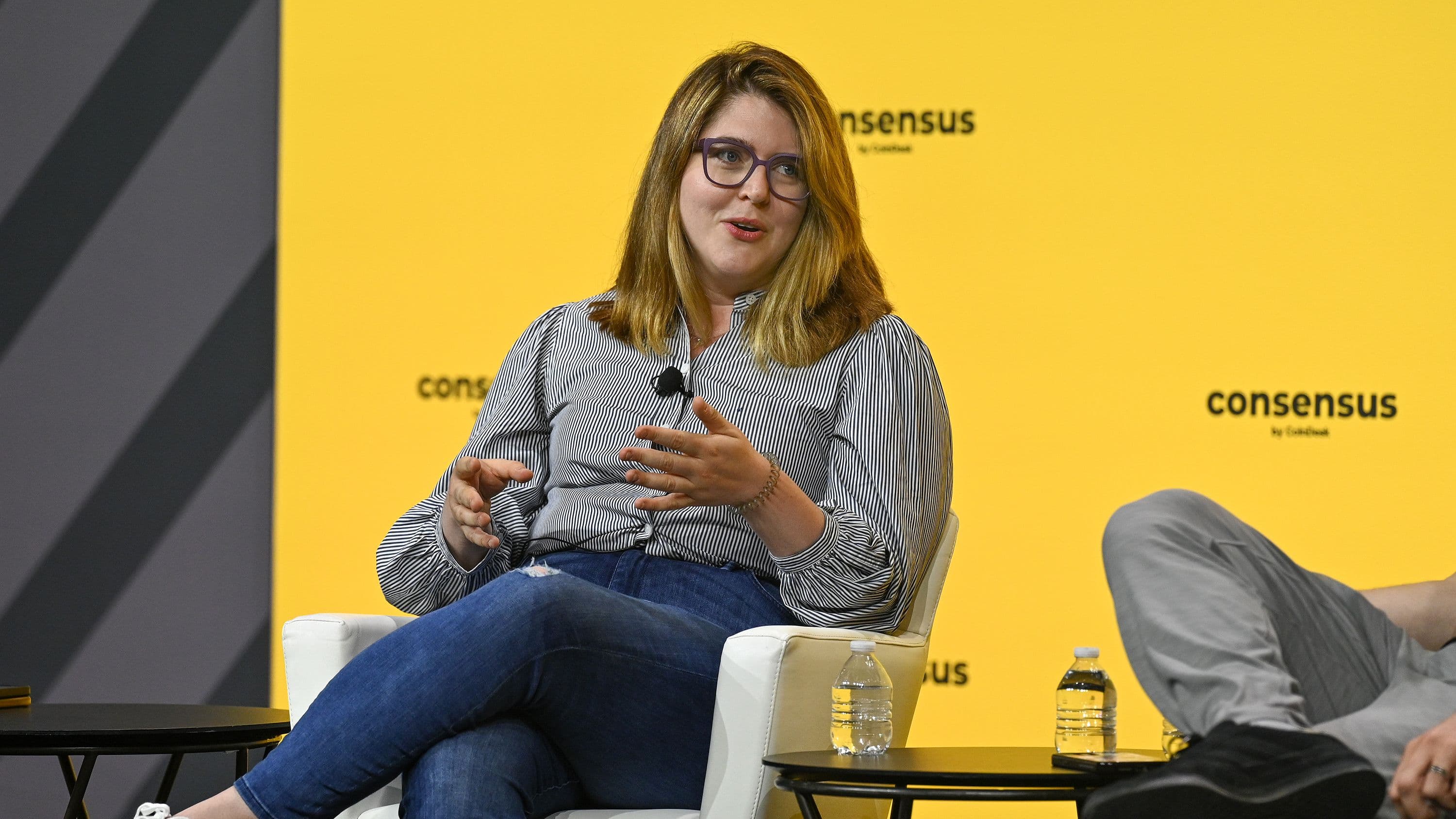 16:9 Ophelia Snyder, Co-Founder, 21Shares, at Consensus 2024 by CoinDesk, Austin, USA  (CoinDesk)