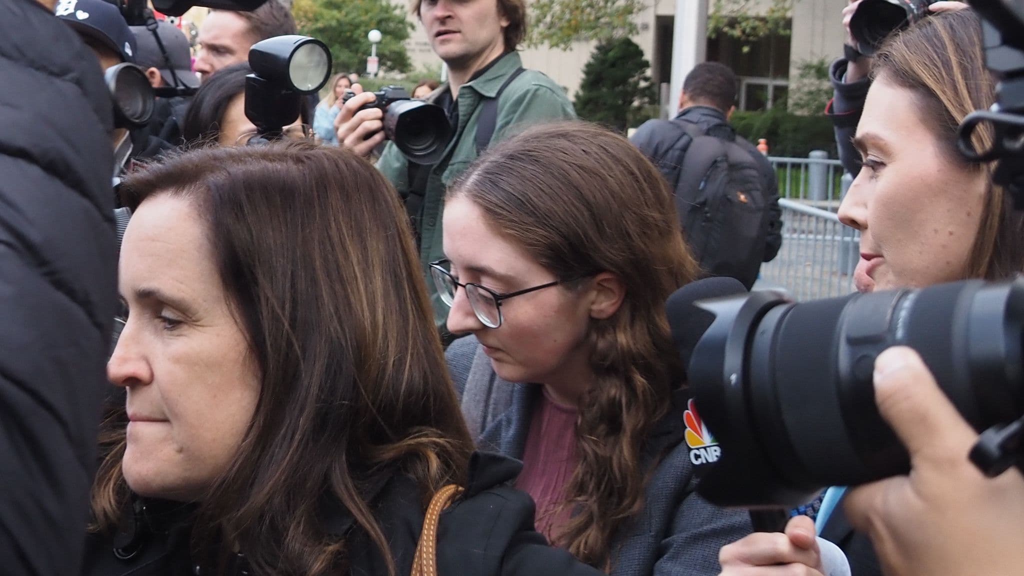 16:9CROP Ex-Alameda CEO Caroline Ellison at the federal courthouse in Manhattan (Danny Nelson/CoinDesk)