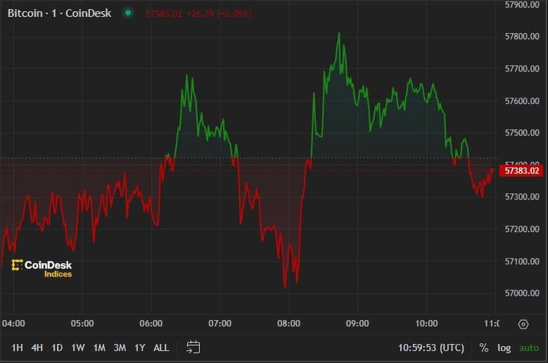 BTC price, FMA July 9 2024 (CoinDesk)