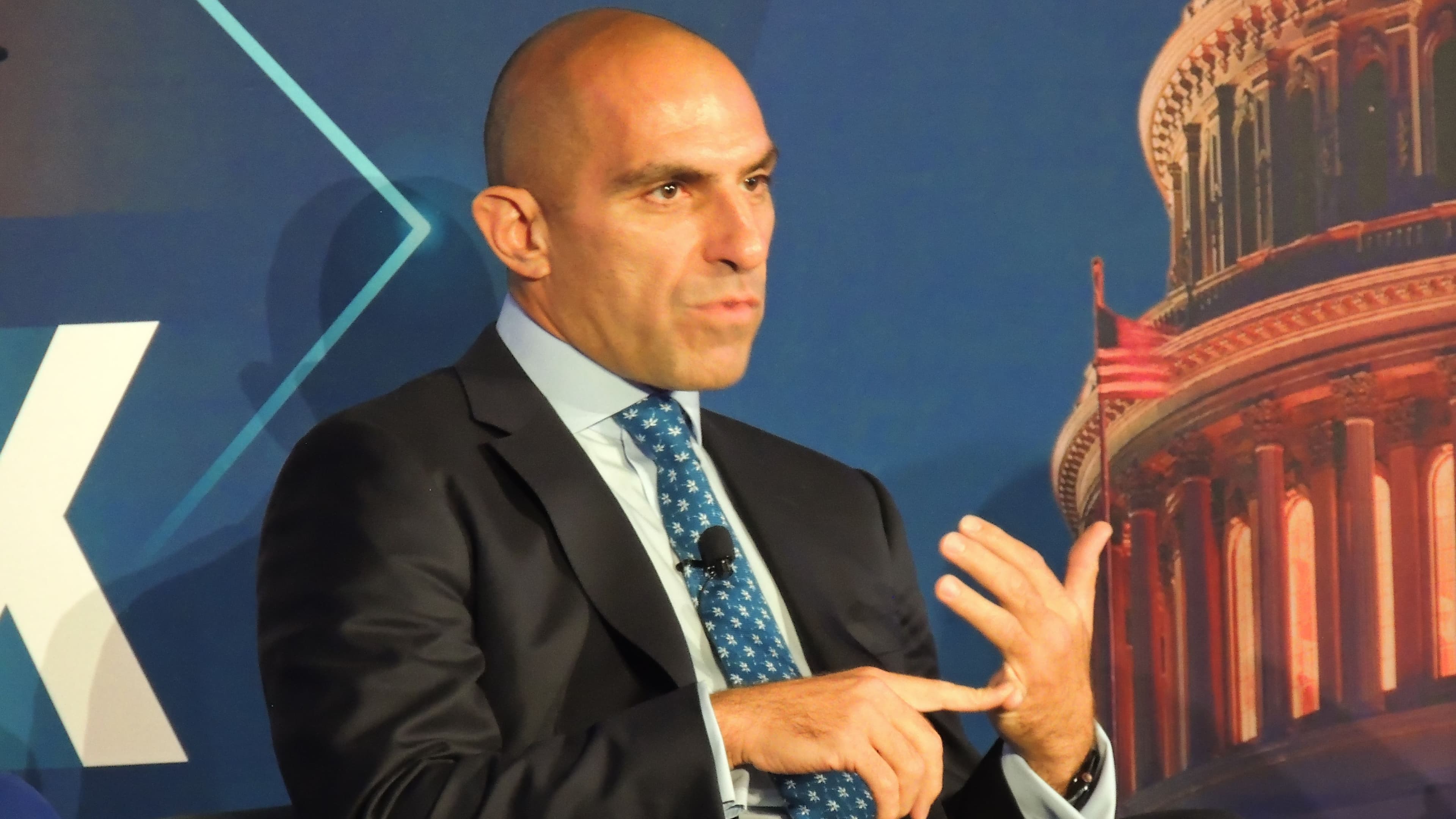 CFTC Chair Rostin Behnam speaks at DC Fintech Week (Nikhilesh De/CoinDesk)