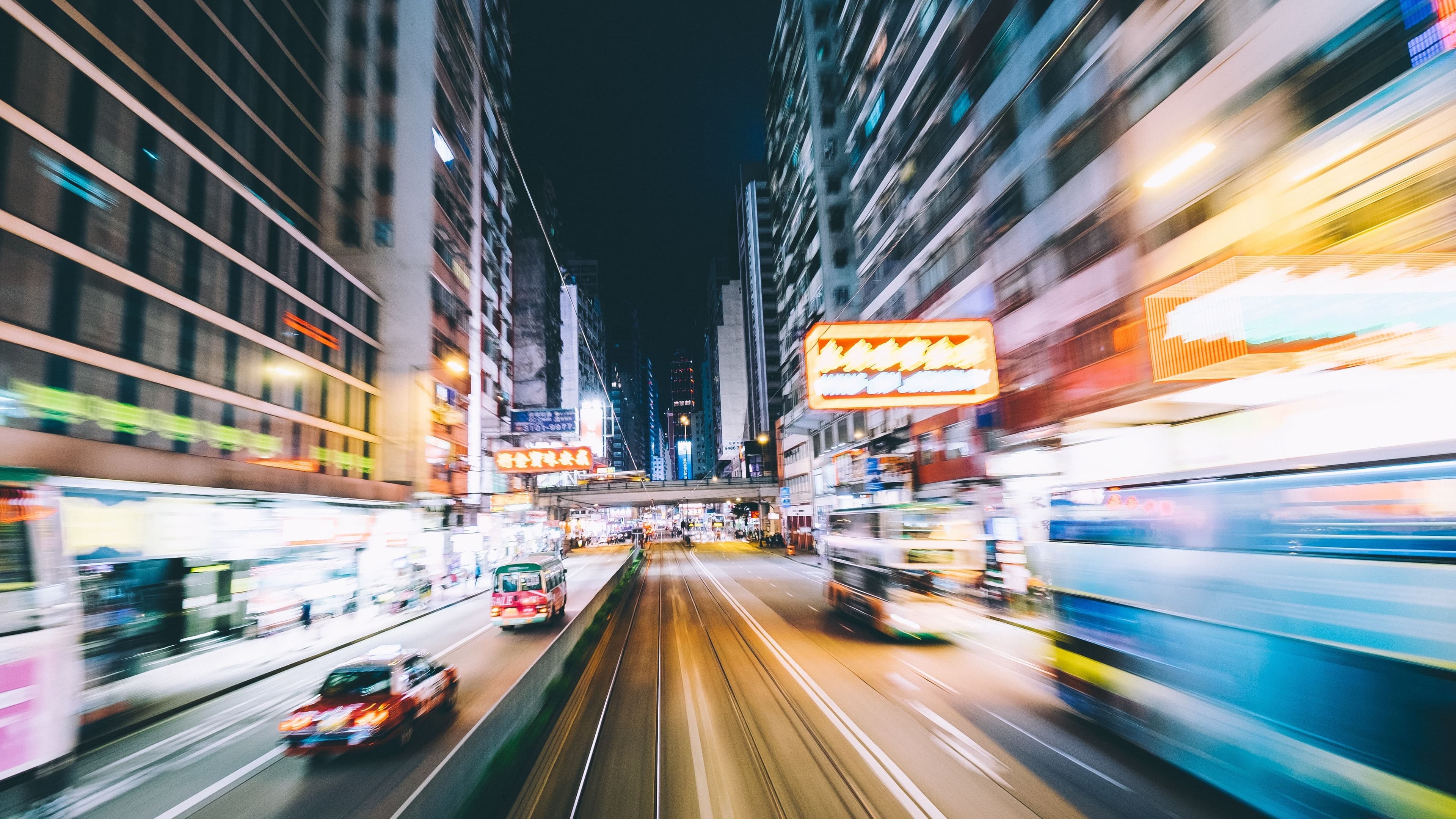 16:9 crop Hong Kong street