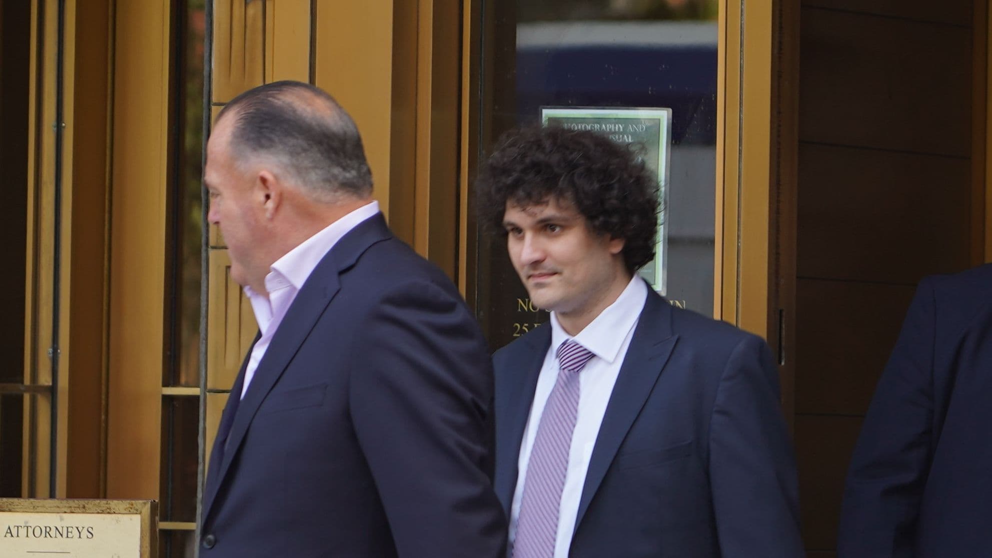 Sam Bankman-Fried outside court in July 2023. (Nikhilesh De/CoinDesk) 16:9CROP