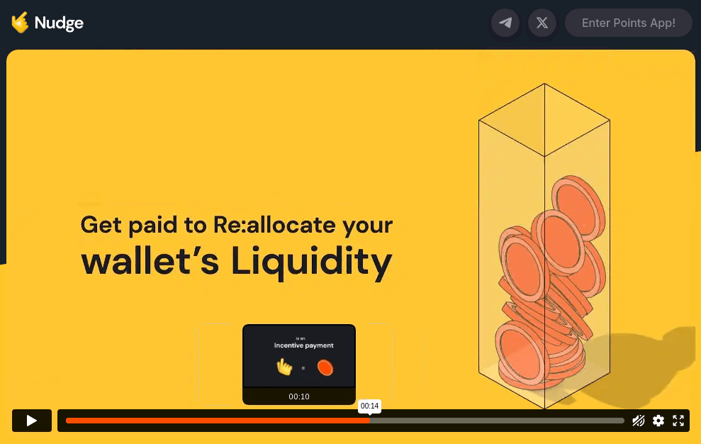 Screenshot from promotional video on the Nudge website (Nudge.xyz)