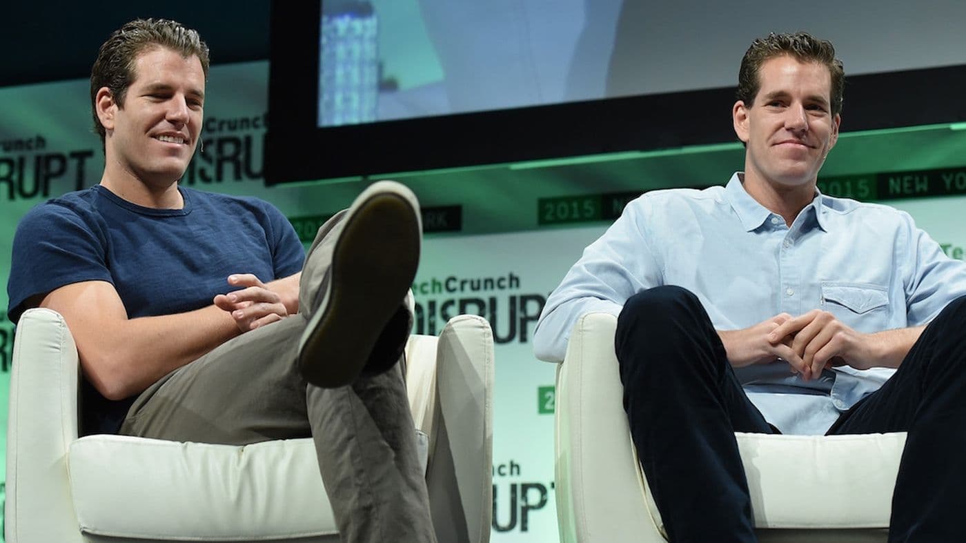 Tyler and Cameron Winklevoss at TechCrunch Disrupt NY 2015 (TechCrunch/Wikimedia)