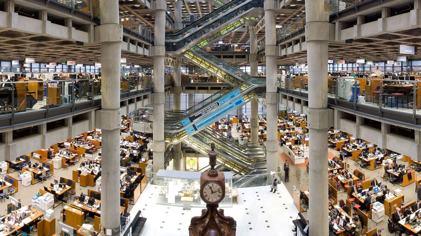 16:9 crop : Inside the Lloyd's of London insurance market. (Lloyd's of London)