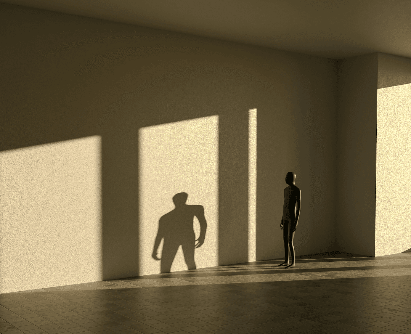 Man shadow