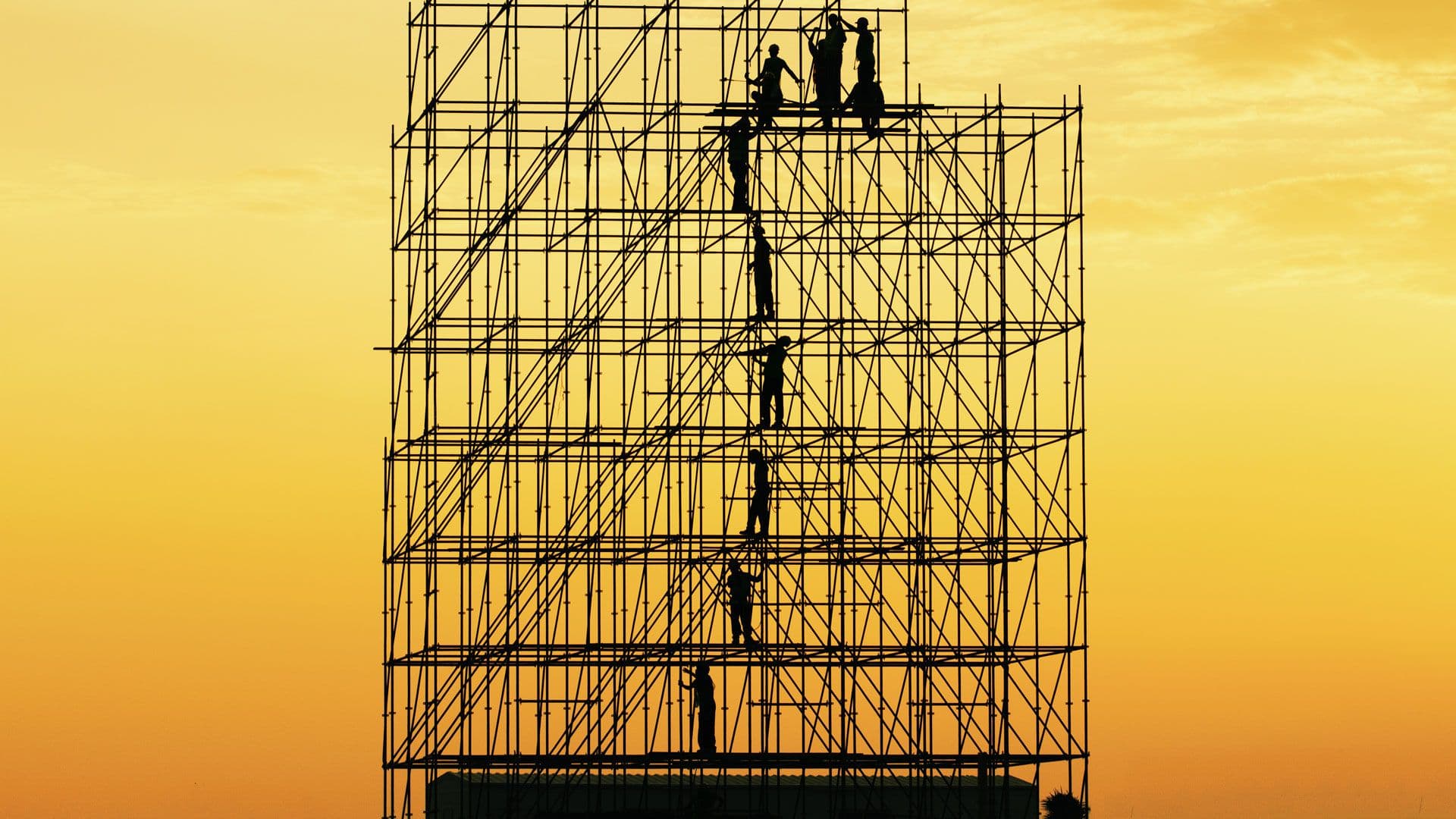 scaffolding building