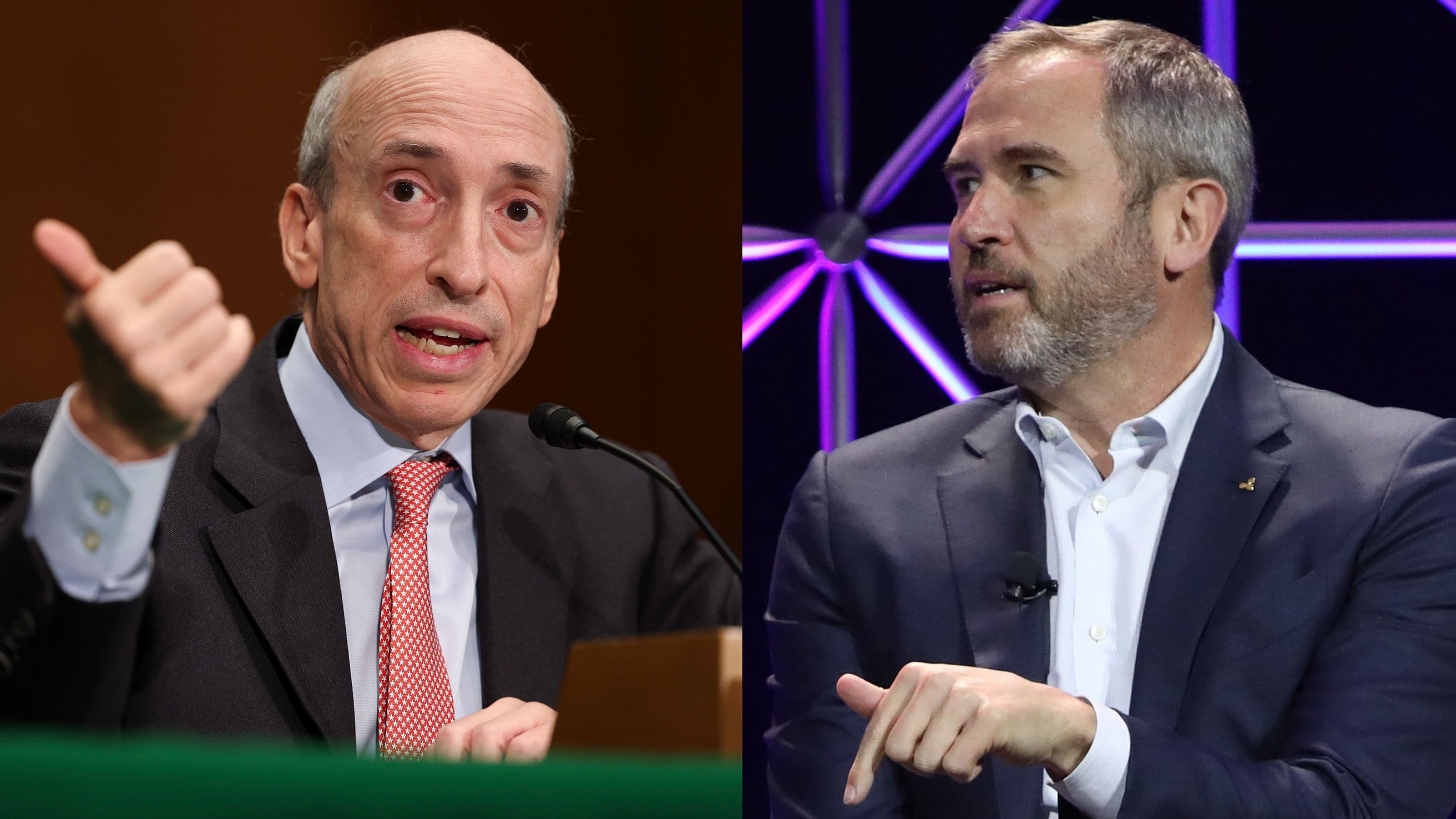 SEC's Gary Gensler and Ripple's CEO Brad Garlinghouse