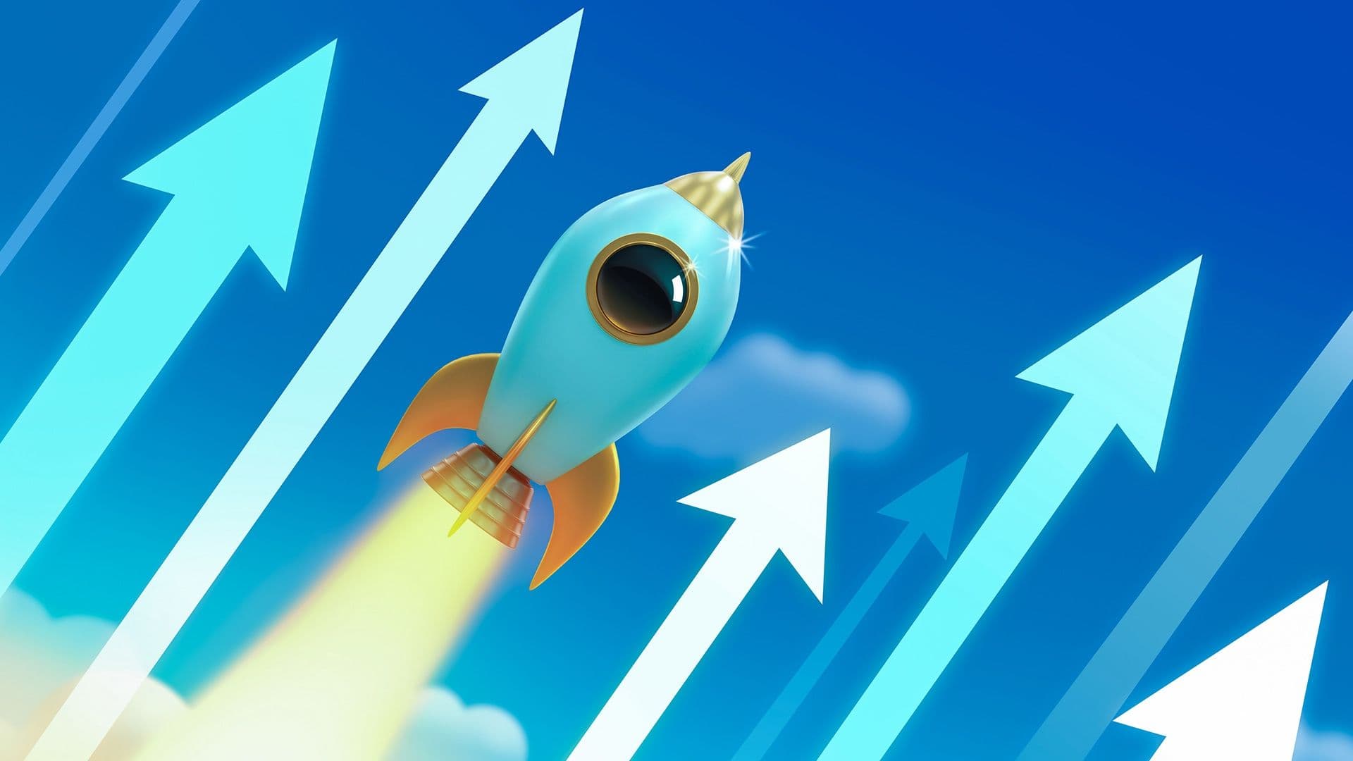 Rocket stock 3d illustration (Getty Images)