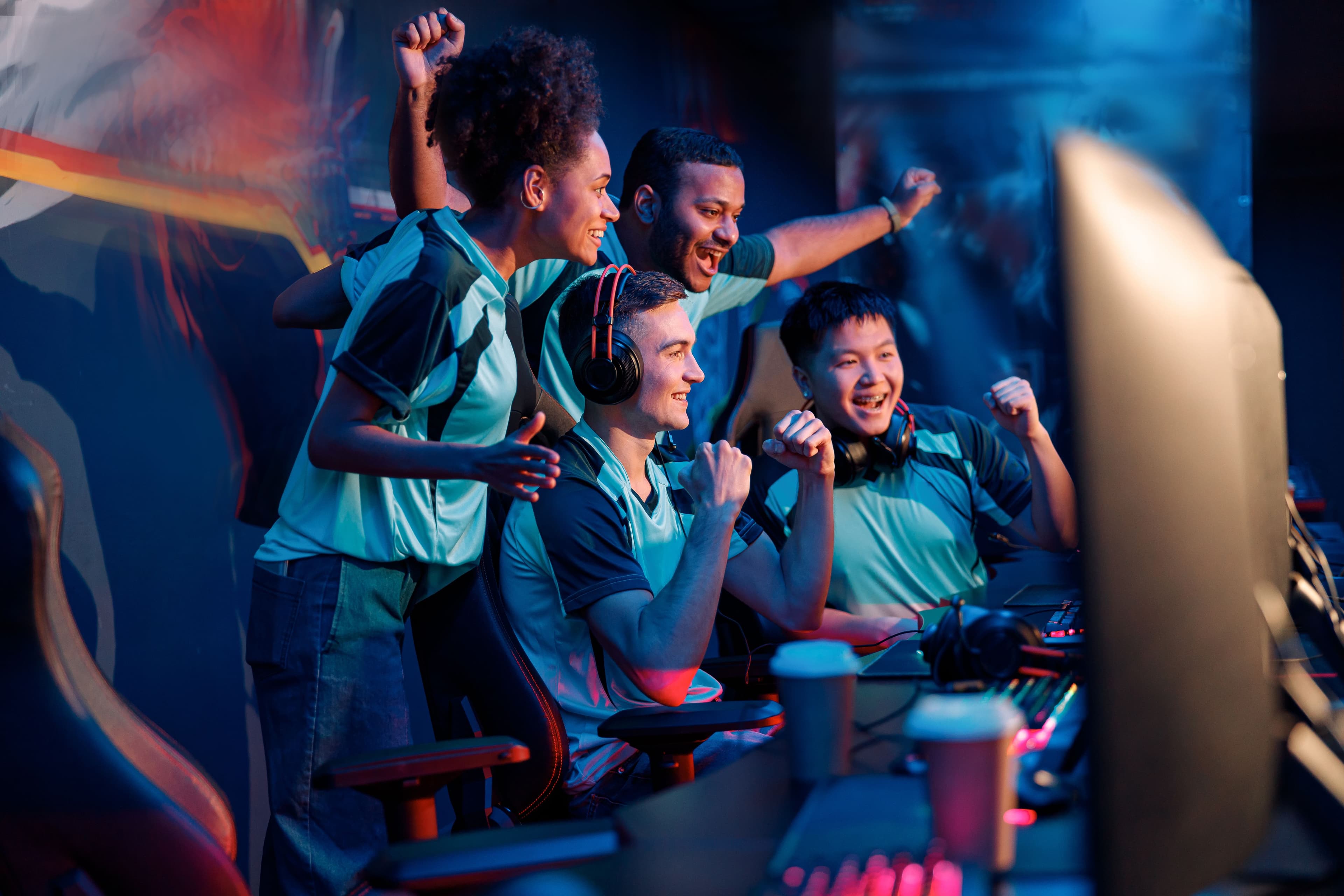 Gamers celebrating success (Getty Images)