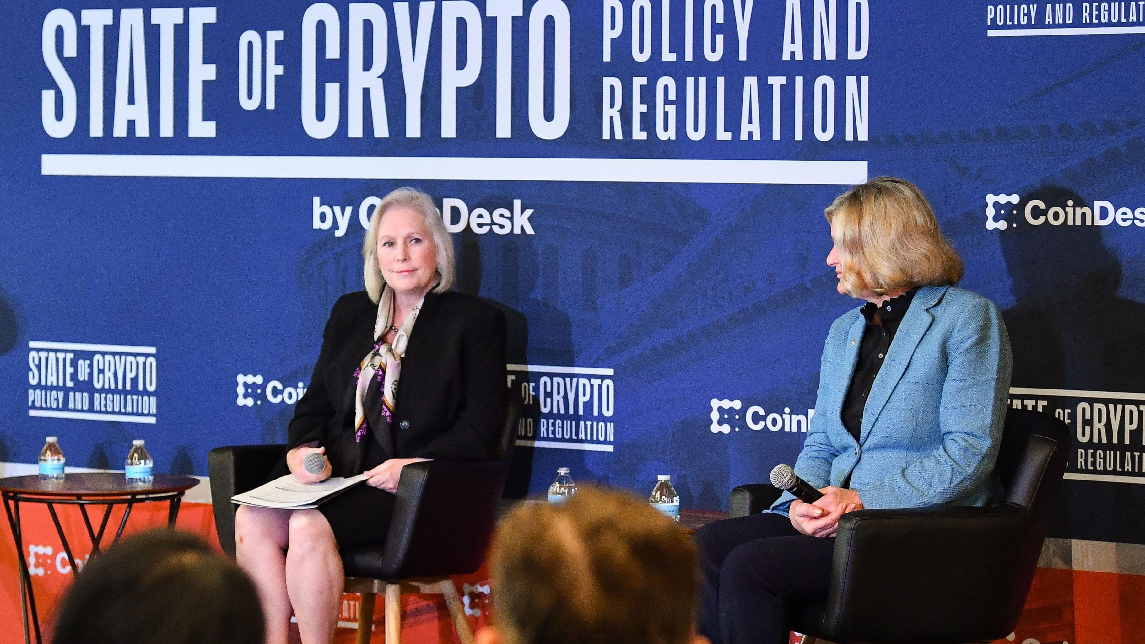 U.S. Sens. Kirsten Gillibrand and Cynthia Lummis (Stephen Lovekin/Shutterstock for CoinDesk)