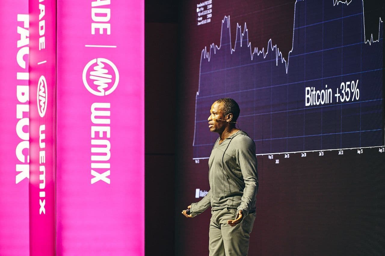 Arthur Hayes at Korea Blockchain Week 2023 (Factblock)