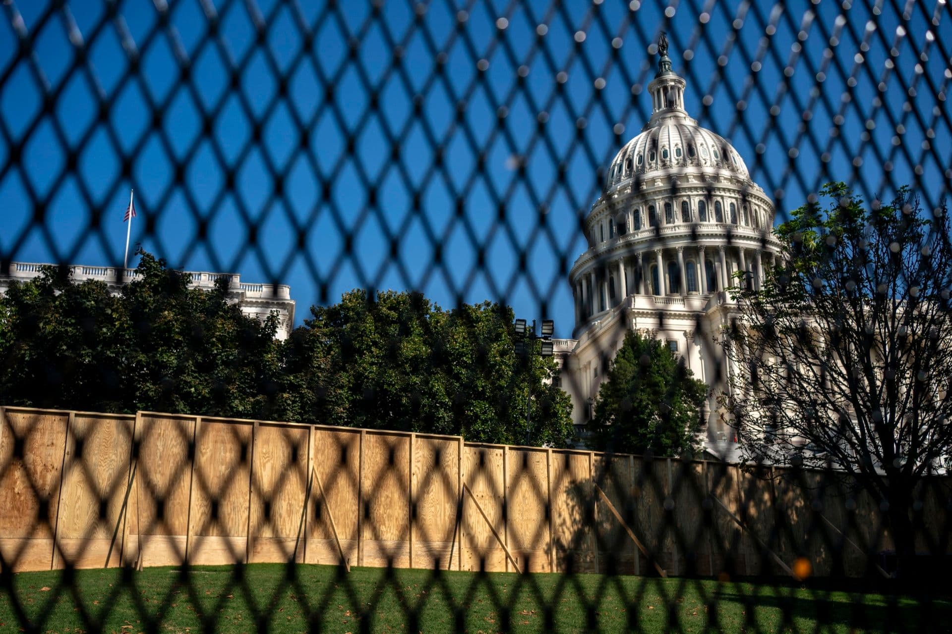 West Front of U.S. Capitol Fenced In Preparation for 2025 Presidential Inauguration