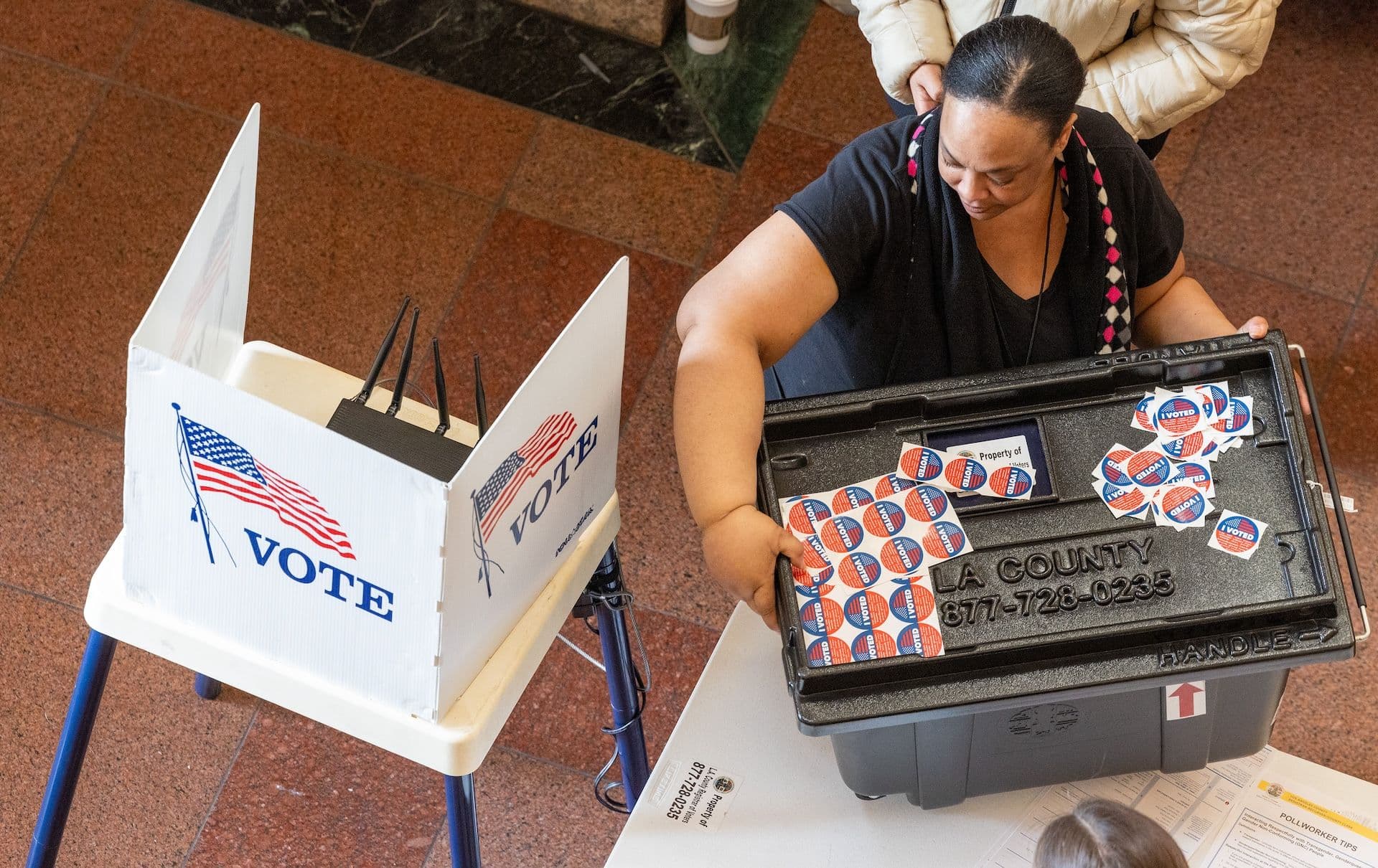 Voters cast their ballots